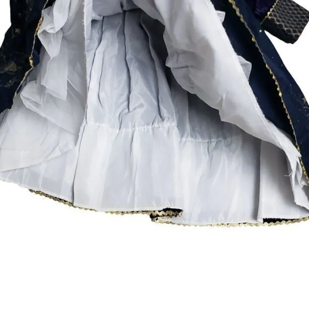 Vintage Daisy Kingdom Size 4 Velvet Tassels Windsor Dress RARE MADE IN‎ USA